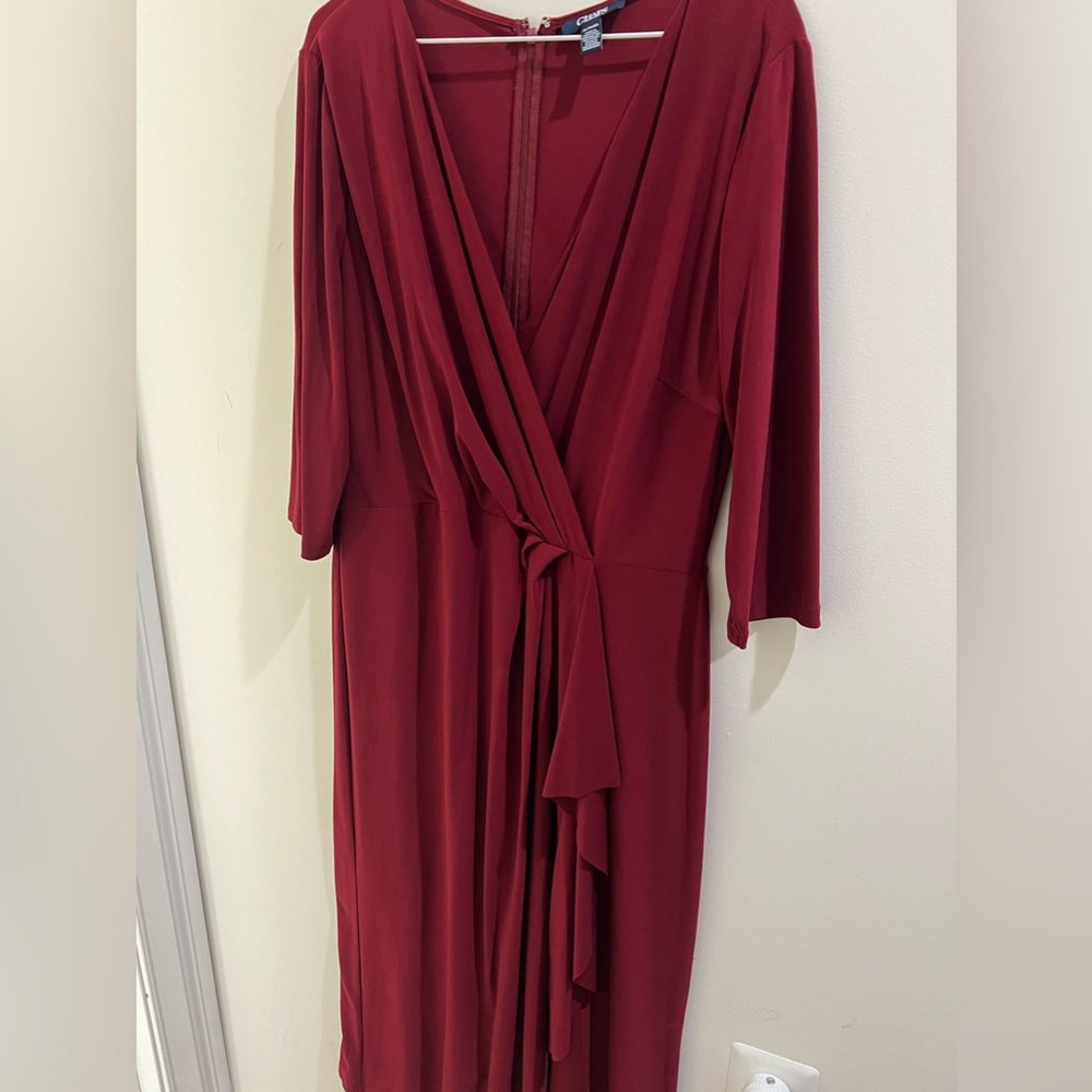 Burgundy dress